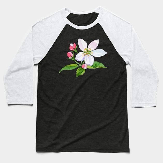 Flowers Art Baseball T-Shirt by My Artsam